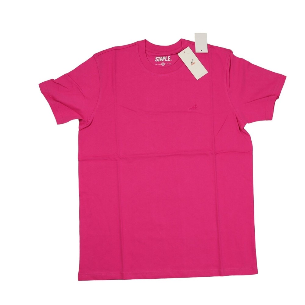Staple Pigeon t-shirt pink color / short sleeve / solid color tee